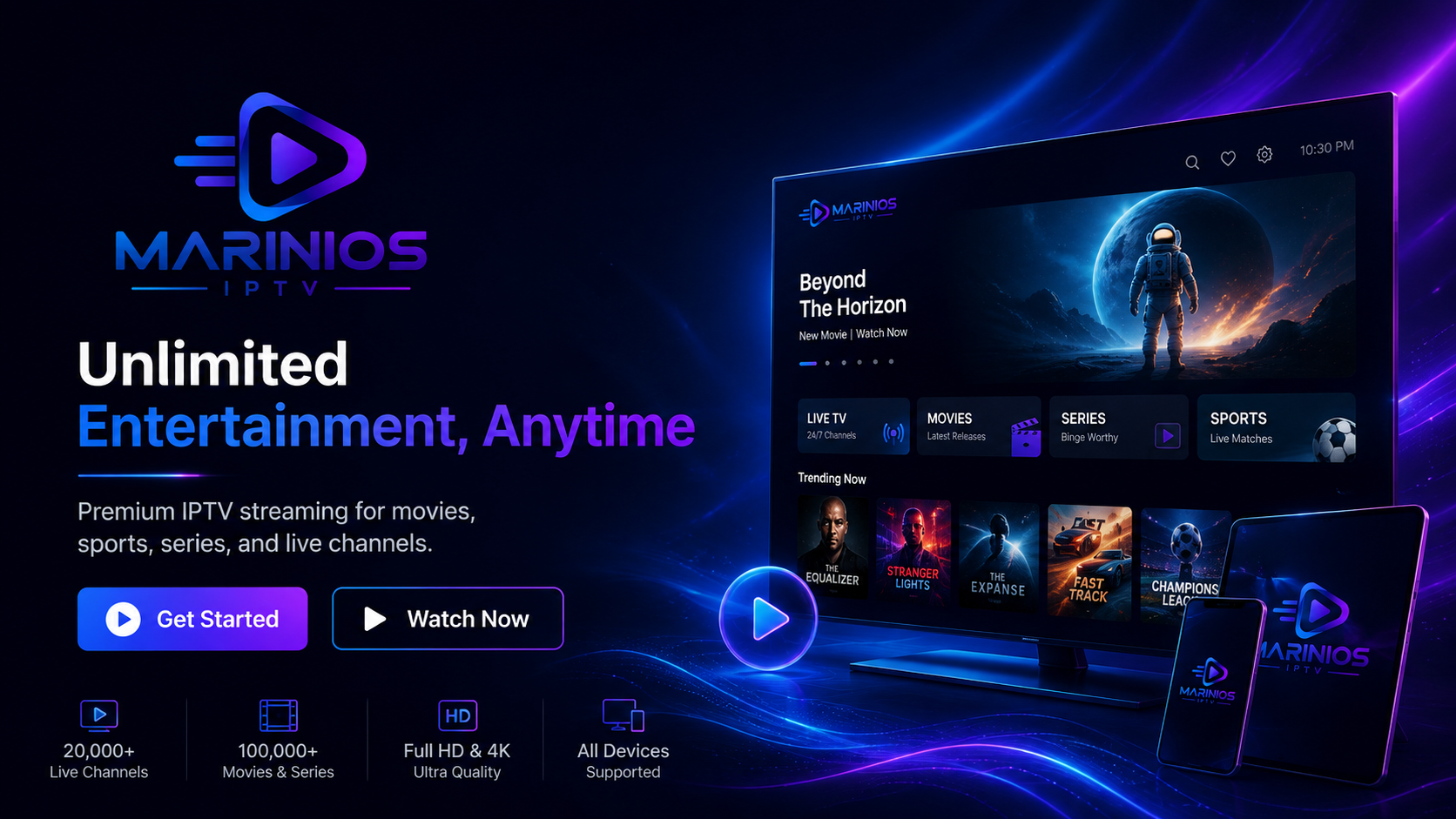 Marinios IPTV on all devices